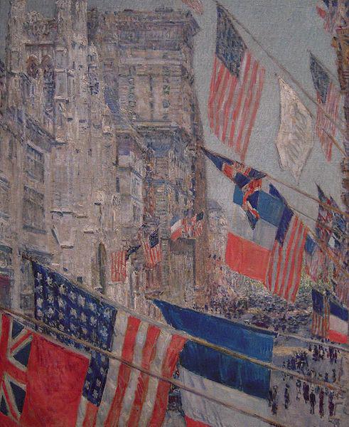 Childe Hassam Allies Day, May 1917 China oil painting art
